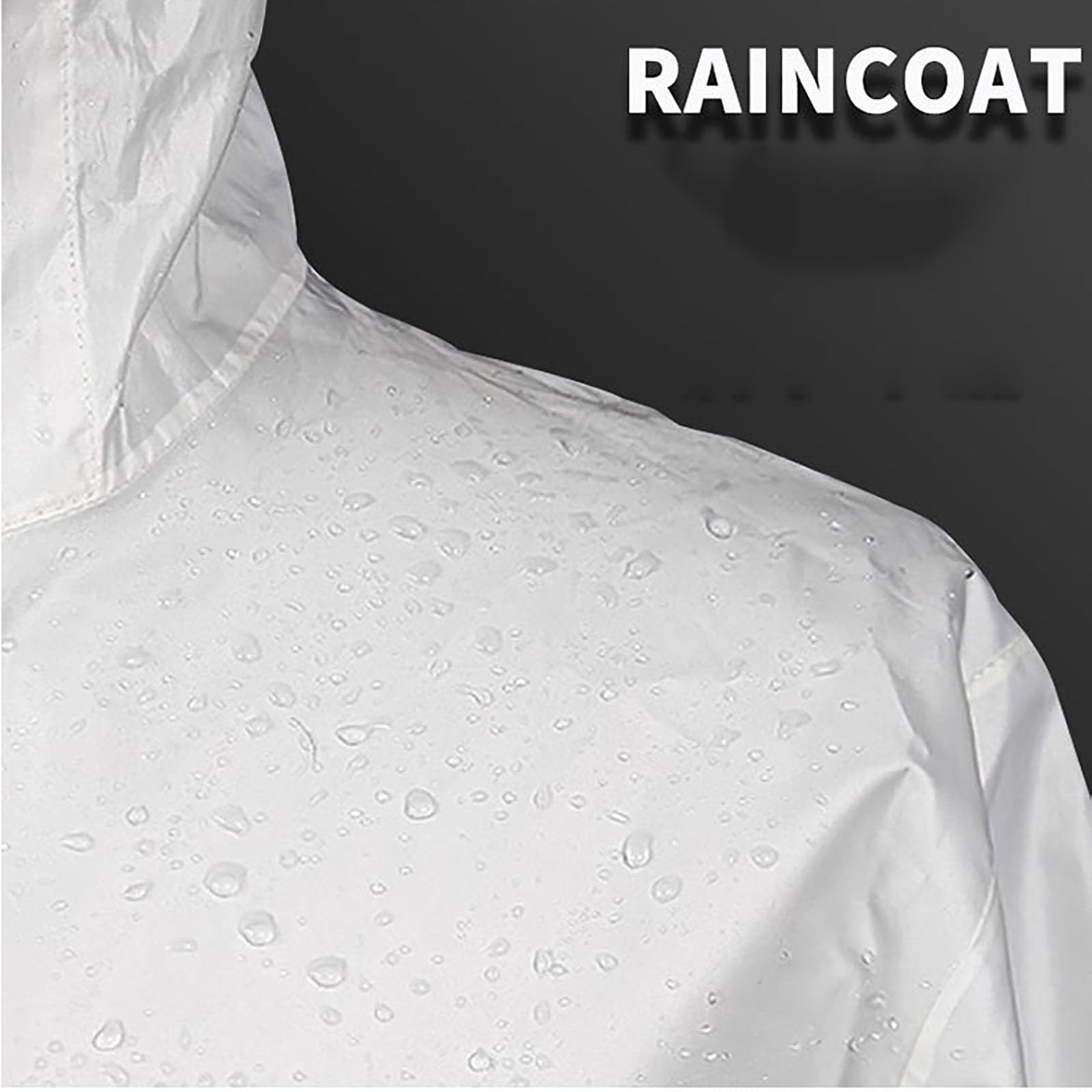 Generisch Combinaison de pluie imperméable pour homme et femme - Veste de pluie avec capuche - Ensemble de pantalon de pluie réfléchissant - Combinaison de pluie - Combinaison de moto pour l'extérieur