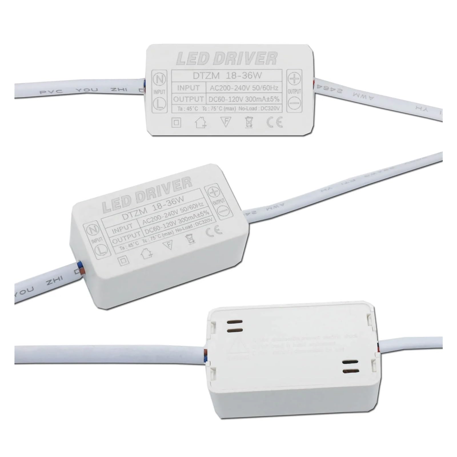 Alimentazione AC/DC Alimentatore LED 8-24W 230mA | Trasformatore Corrente Costante | Ingresso AC 176-265V, Uscita DC 24-85V Accessorio Illuminazione Led - Foto 9