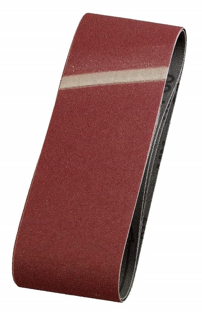 kwb Nastro di levigatrice in tessuto 3X, 65 x 410 mm, K-​40, Noble Corindone, per legno e metallo, carta vetrata per smerigliatrice a nastro / macinazione