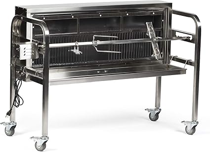 outdoor charcoal bbq grill with rotisserie