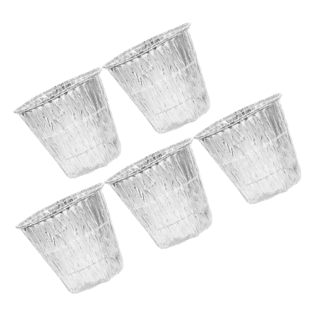 KONTONTY 5 Pack Grill Liners Aluminum Grill Grate Liners Disposable Aluminum Foil Pans Easy Clean BBQ Grease Bucket Outdoor Cooking Accessories