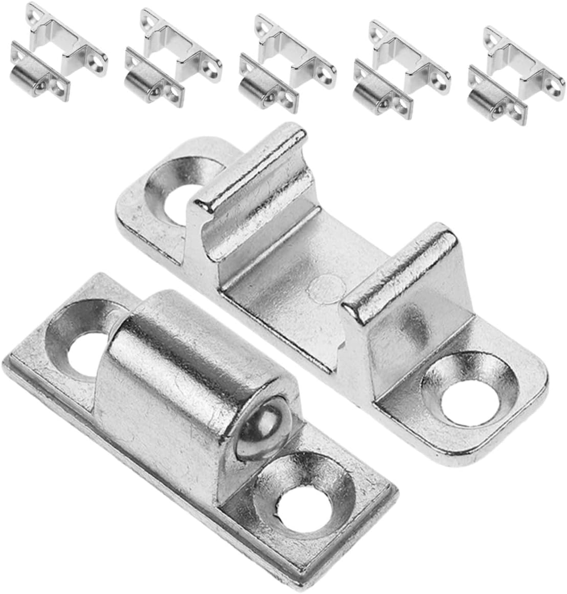 Kichvoe 6pcs Universal Range Hood Glass Panel Mounting Hardware with Metal Door Latches and Screws for Kitchen Appliance Fastener Installation