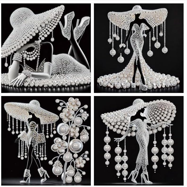 Amazon.com: 4Pcs 5D DIY Special Shape Diamond Art Kit for Adults ...