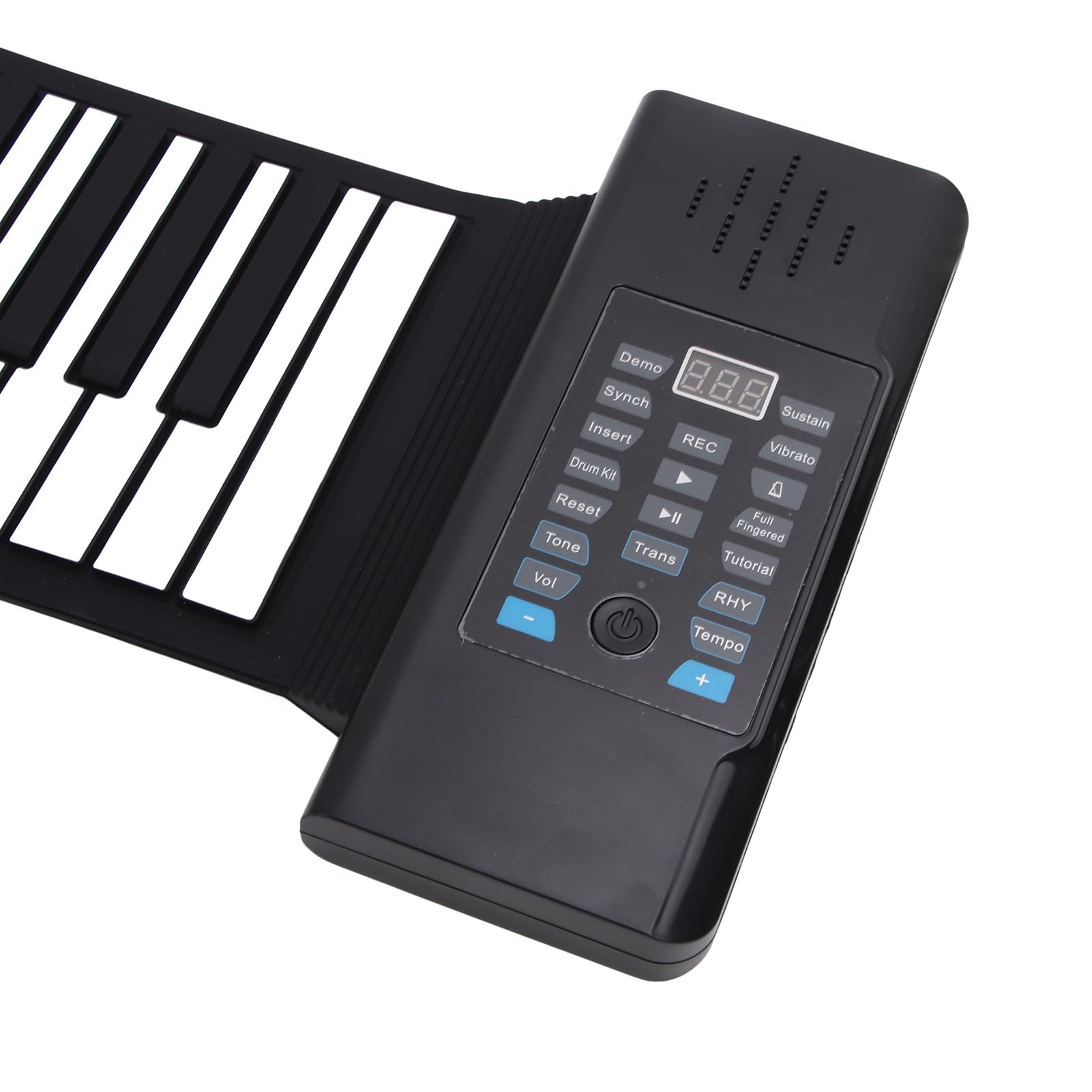 88 Klawiszy Roll Up Keyboard Fortepian, Przenośna Elektroniczna Ręczna Rolka Fortepianowa, Akumulatorowa Cyfrowa Klawiatura Fortepianowa z funkcją MIDI, 128 Ton, 15 Edukacyjnych