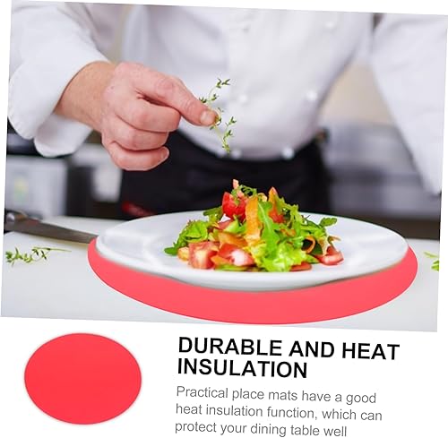 Miniatura 7 de TIDTALEO Alfombrilla de silicona para hornear, 2 unidades, para microondas, para mesa de comedor, manteles individuales de silicona, alfombrilla