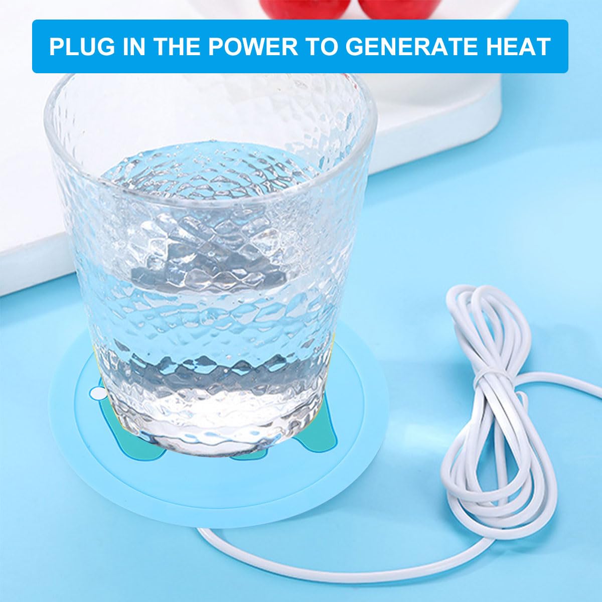Scalda Tazza USB Scaldatazze USB Scaldatazze da Caffè Sottobicchiere Riscaldante Elettrico Scaldatazze Elettrico Scaldabevande Sottobicchiere Elettrico per Caffè Cacao e Bevande Calde Blu