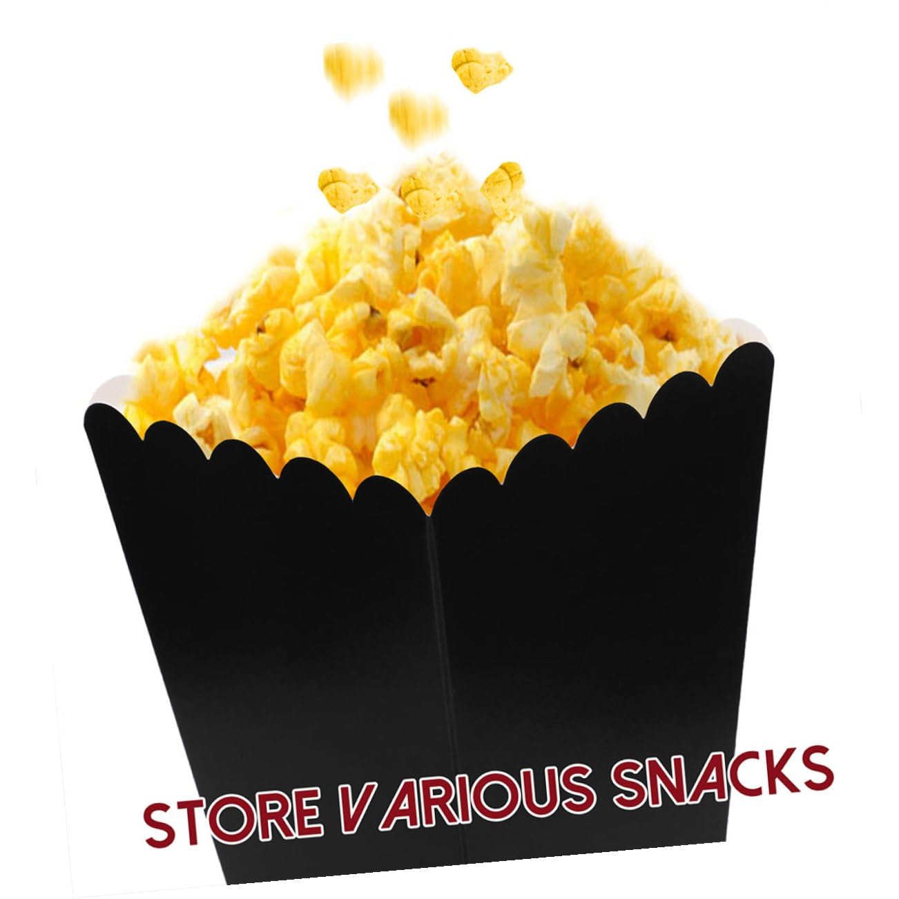 ABOOFAN Contenitori Per Snack Scatole Da 100 Pezzi Scatola Di Popcorn Tazze Di Patatine Fritte Scatole Di Patatine Fritte Secchielli Per Popcorn Pacco Cartoncino Bianco Cibo