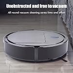 3 in 1 Smart Robotic Automatic Smart Vacuum Cleaner Robot Home Cleaning Machine for Floors Pet Hair Dust (Black)