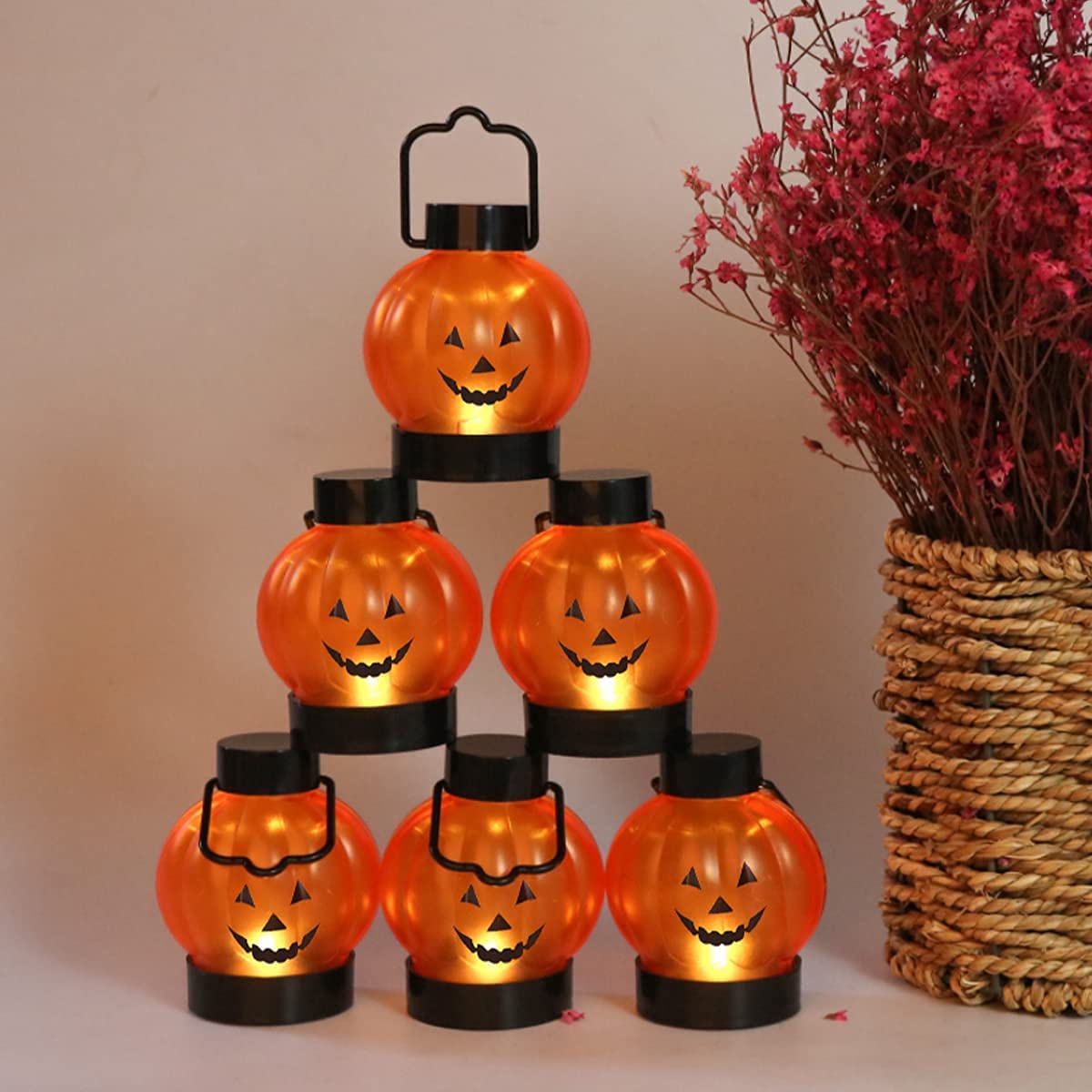 Amazon | かぼちゃライト ハロウィン ランタン 6個セット ハロウィン