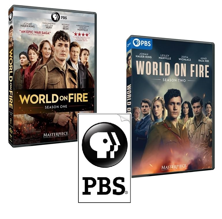 World on Fire - Complete Seasons 1 & 2 DVD Plus BONUS PBS Sticker