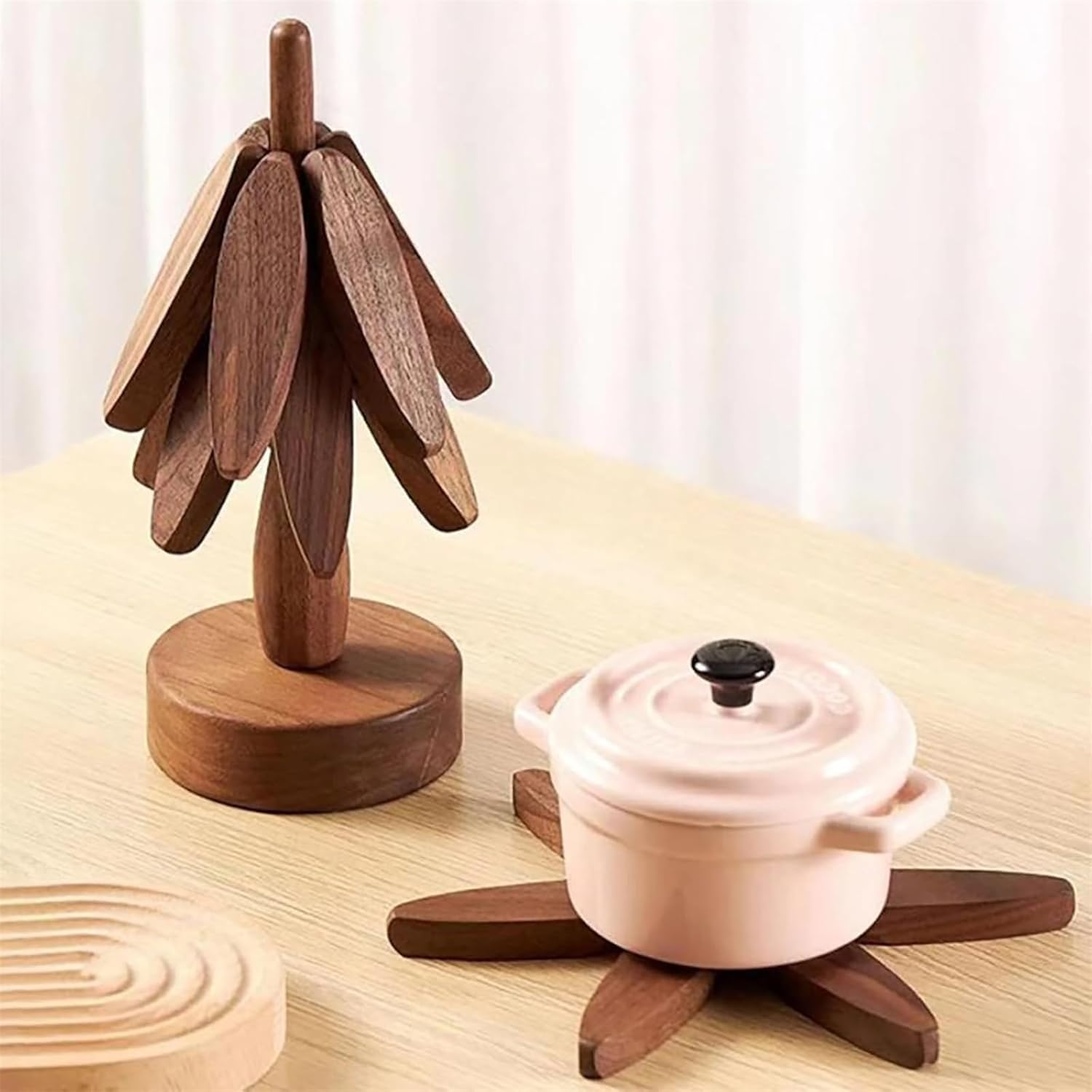 Lot de 4 dessous de plat pour plats chauds, dessous de plat pour casseroles chaudes, poêles et théières