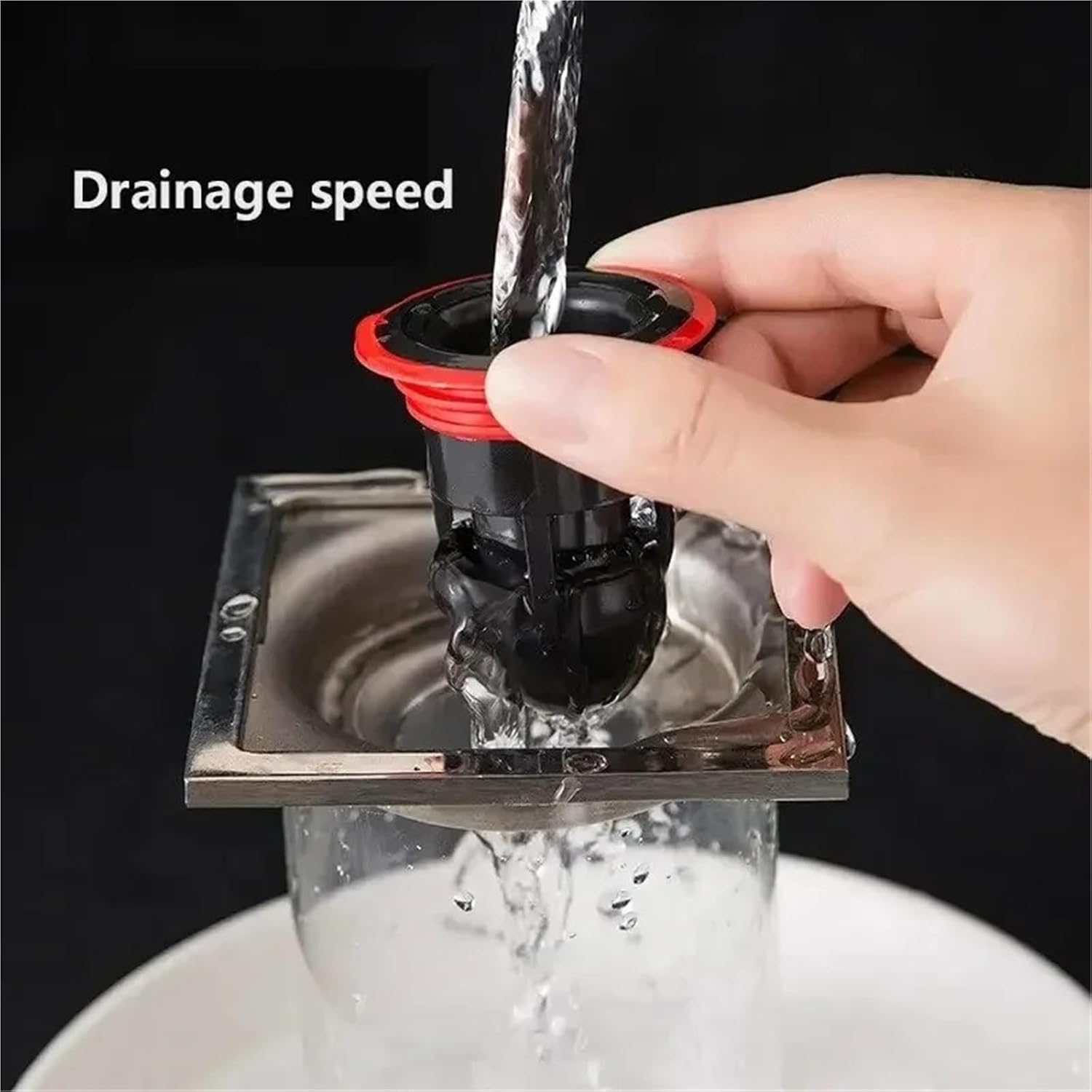 2pcs Floor Drain Bullet Anti Odor Core Deodorization Drainage Pipe Toilet Core Sewer Pest Control Device No Peculiar Smell(Black)