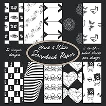 Black and White Scrapbook Paper: Double sided craft paper for cards, origami & scrapbooking