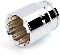 Vista 101 de TEKTON Juego de llaves de vaso de 6 puntos de 1/4 pulgadas de profundidad con riel, 11 piezas (5/32 - 9/16 pulgadas) SHD90105