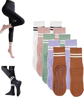 Pilates Grip Socks,Grip Socks For Women Pilates,Sticky Socks For Pilates,Grip Yoga Barre Socks With Grips For Women