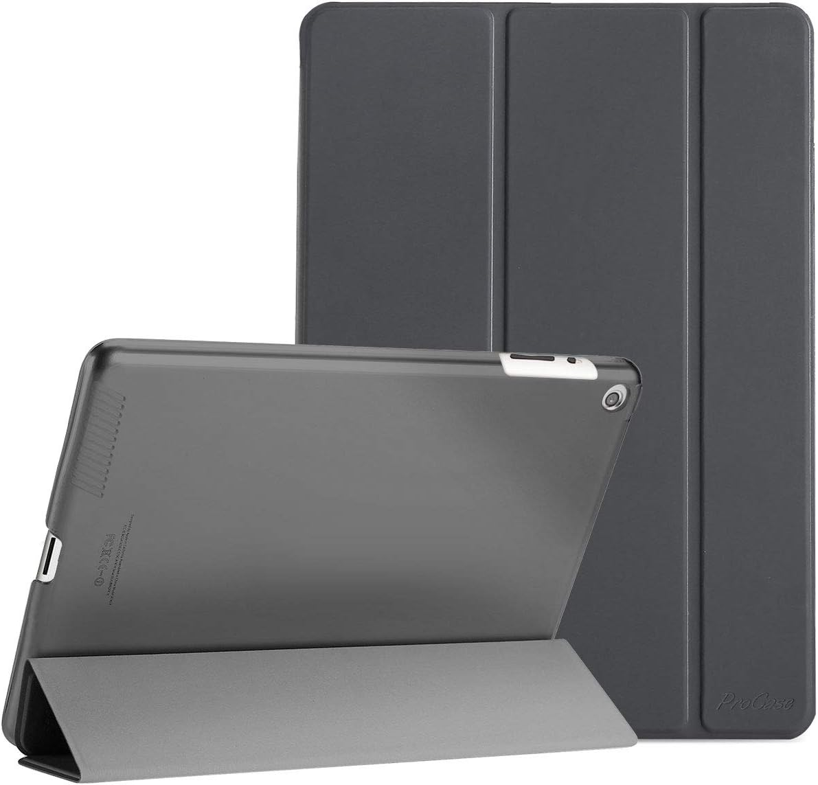 ProCase for iPad 2012/2011 2nd 3rd 4th Generation Case (Old Model), Smart Cover for iPad 2/iPad 3 /iPad 4 –Grey