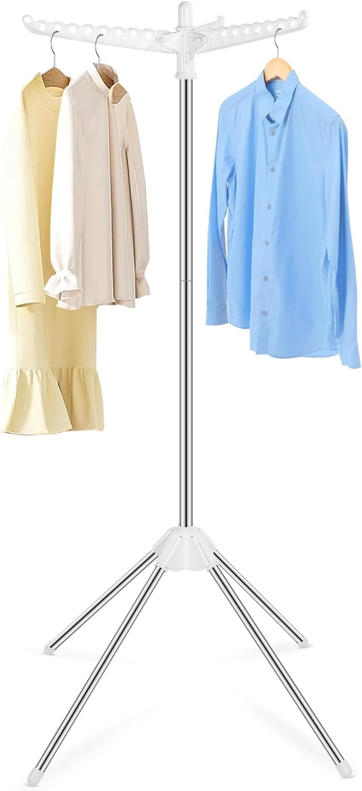 Hyfive Clothes Airer Drying Rack Foldable Laundry Rail Hanger Indoor