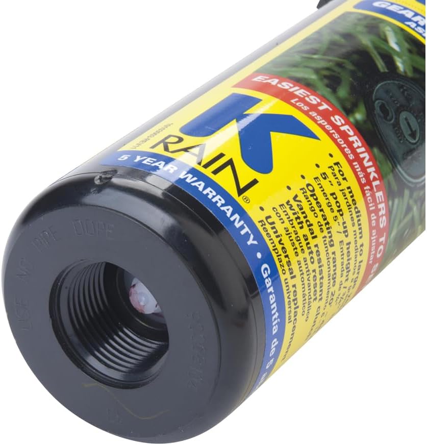 K Rain K2 3/4" Female Inlet 5" Pop-Up | 2.5 GPM Single Stream Nozzle | 40° - 360° Arc Spray Pattern
