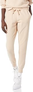 Amazon Essentials Women's Cotton Fleece Jogger Sweatpants with Drawstring (Available in Plus Size)