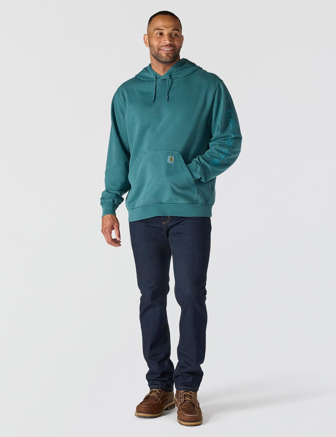 Carhartt Men's Relaxed Fit Midweight Garment Dyed French Terry Graphic Sweatshirt - Image 5