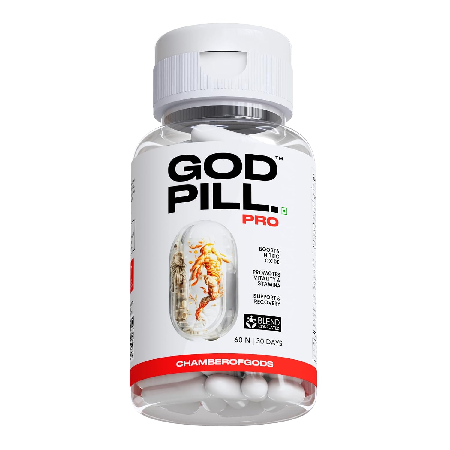 Chamberofgods Godpill Pro - 360° Testosterone & Blood Flow Support Supplement for Men | 30 Days Cycle - Review, Price and Buying Guide