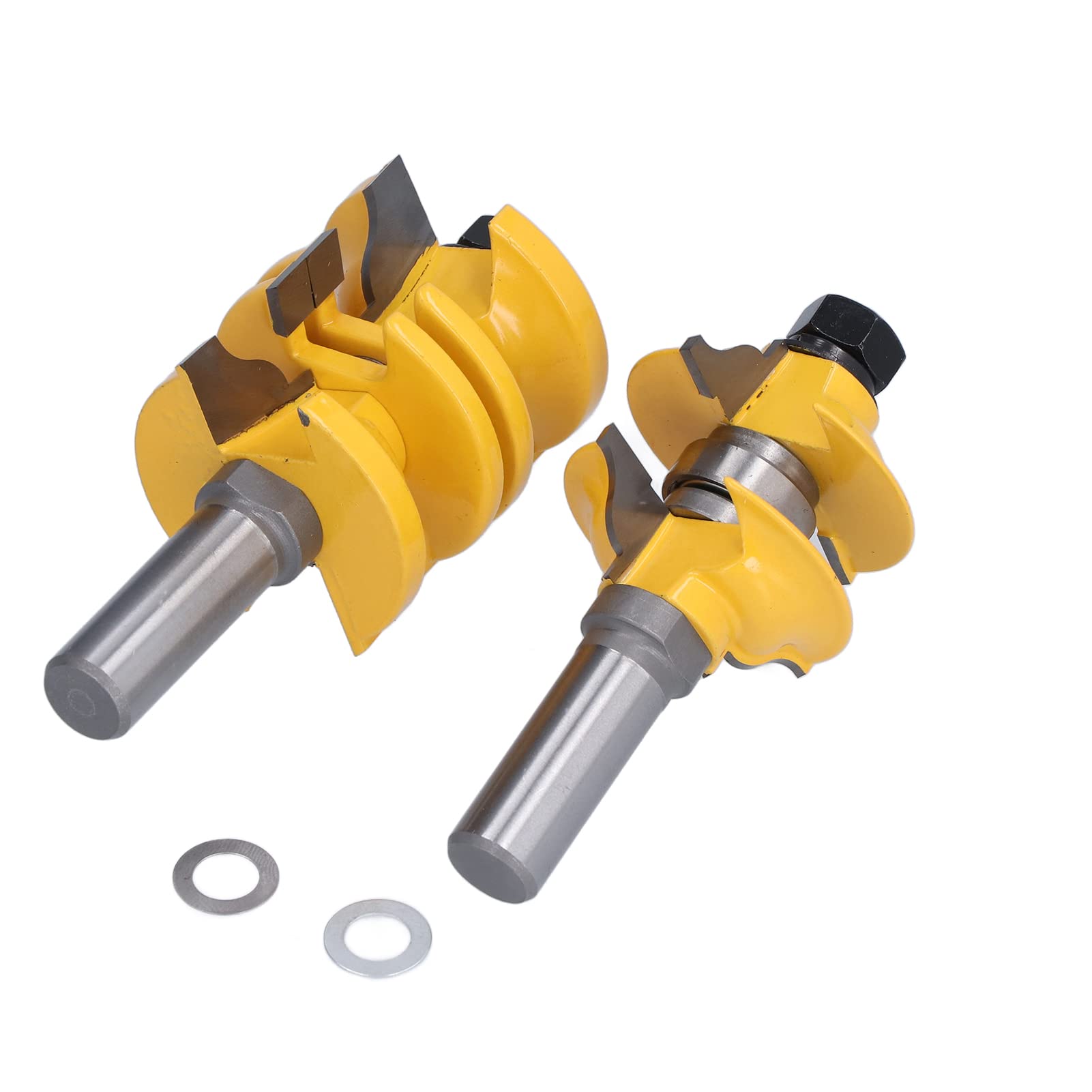 Fresa a codolo da 1/2 pollice regolabile, fresa per lavorazione del legno con guarnizioni, fresa per rifinitura di porte di armadi per CNC e utensili manuali, corpo in acciaio al