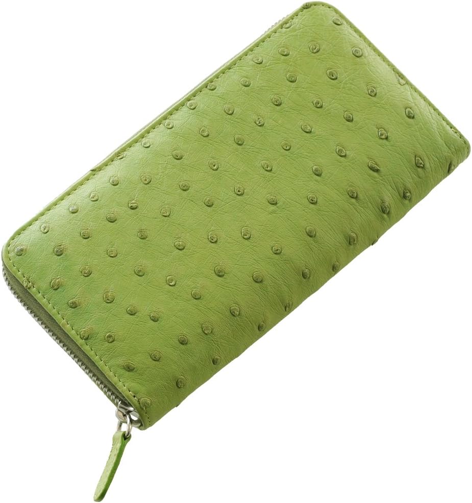 明　HALEINE オーストリッチ 長財布 HALEINE [5%offクーポン]HALEINE フルポイント オーストリッチ