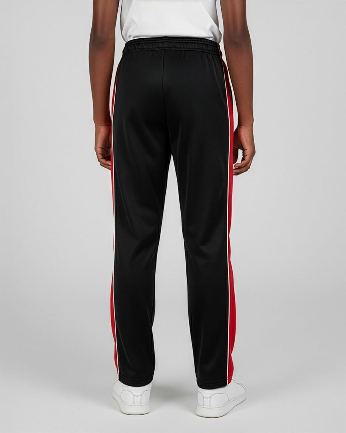 Real Essentials 3 Pack: Boys' Tricot Open Bottom Sweatpants - Athletic Running Pants with Pockets for Kids Teens Youth - Image 6