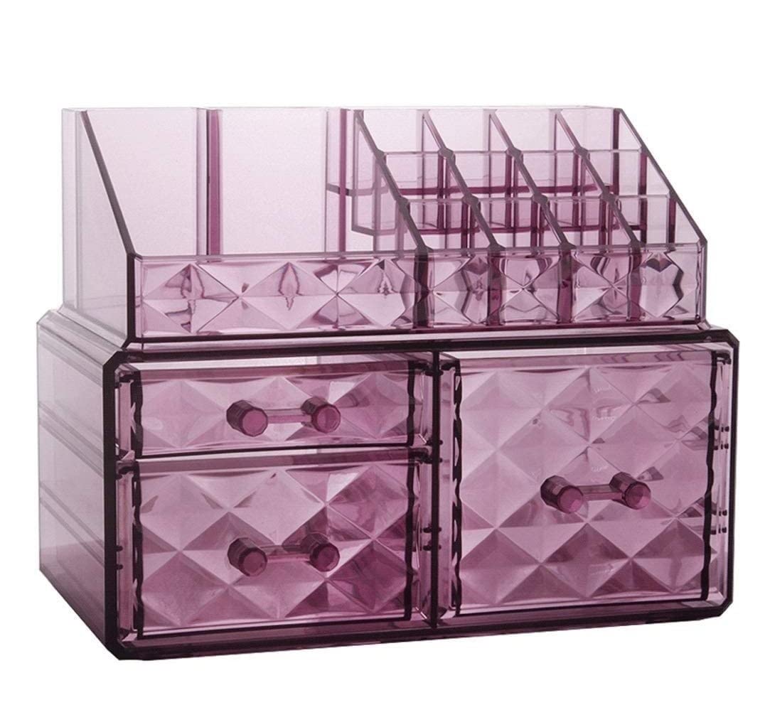 Moderno Portagioie con Cassetti Porta Cosmetici Multifunzionale Orecchini Anelli Collane Bracciali Portagioie Organizer. Porta Gioielli(P)