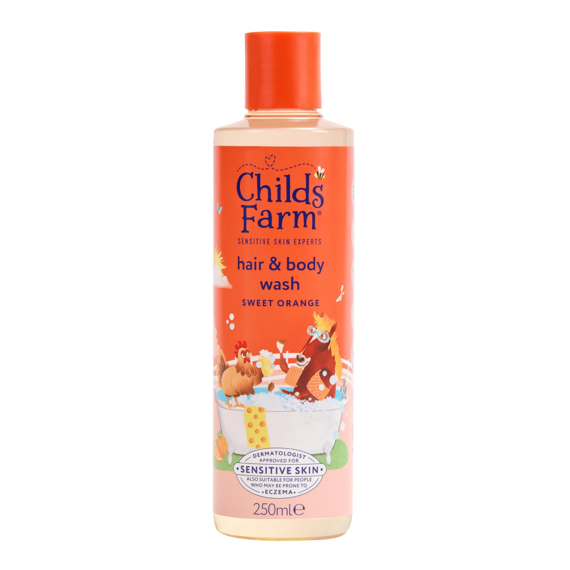 Childs Farm Kids Hair & Body Wash, Sweet Orange, 250 ml (Pack of 1)