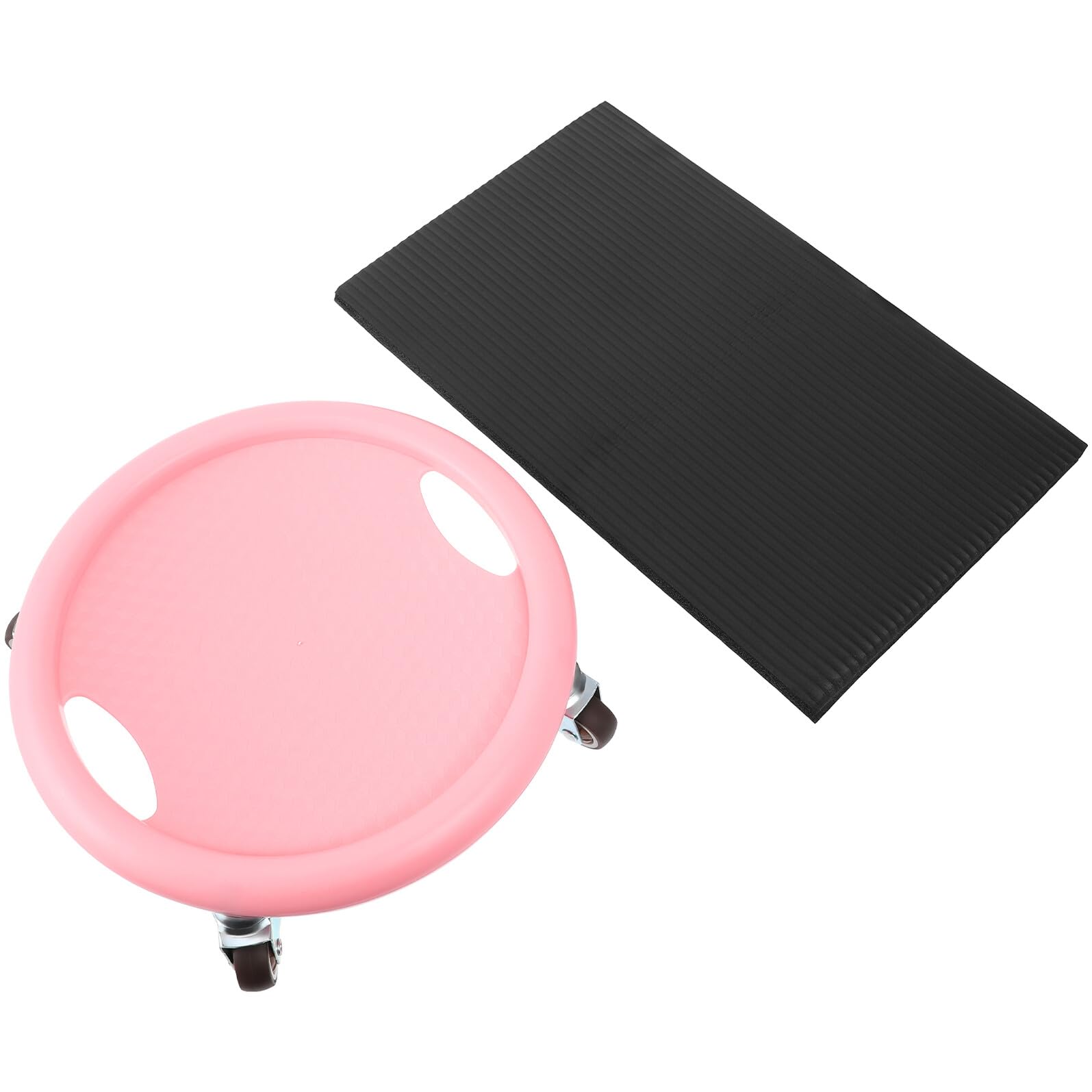 BESPORTBLE Ruota Addominali Ruote con Tappetino Antiscivolo Silenziosa per Allenamento Core Multi-direzionale Attrezzo Fitness Donna