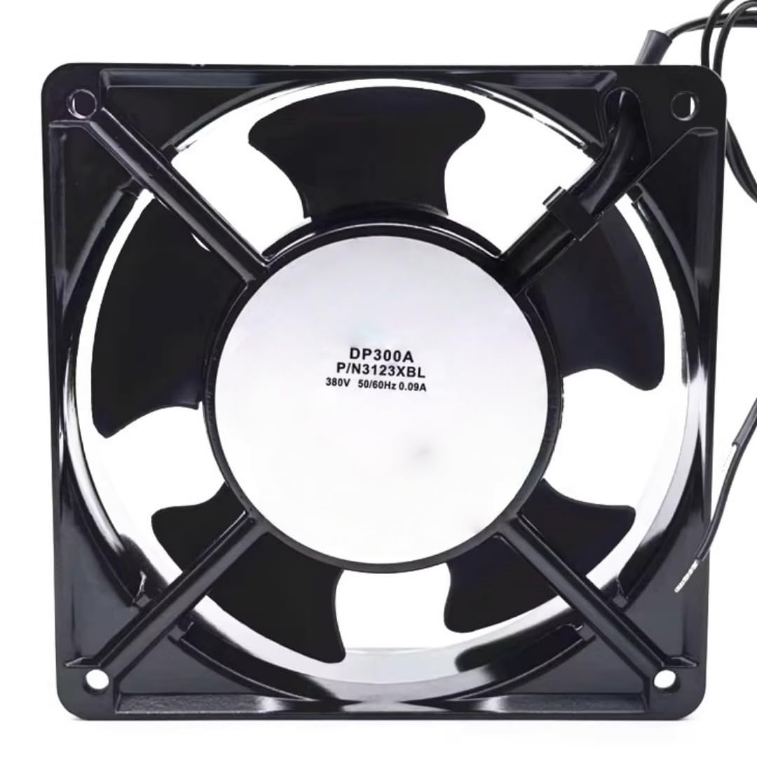 FCARUMIQP DP300A P/N3123XBL AC380V 0.06A 23/21W 2600/2900RPM 12038 Cooling Fan 120x120x38MM
