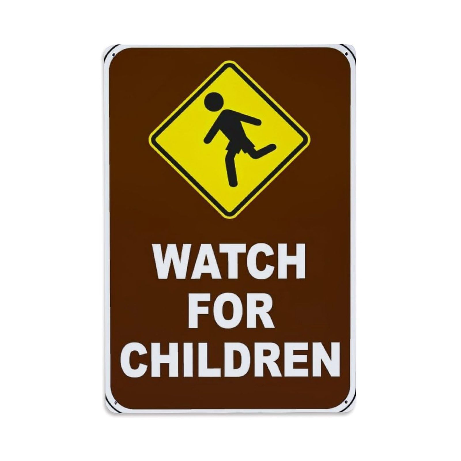 Jdfenggu Vintage Watch For Children Sign Retro Metal Tin Sign, Metal Poster For Bar, Home, Man Cave, Kitchen, Laundry Room Art Decor 8X12 Inch