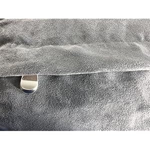   47x29x4-GrayGrey-Color-MicroSuede-Fabric-100-Washable-Luxury-Comfort-Replacement-Dog-Bed-Zippered-Duvet-Gusset-Case-Cover-Only
