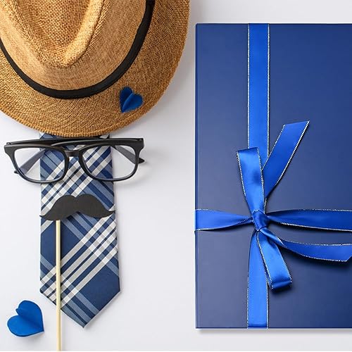 Miniatura 42 de LIFELUM - Caja de regalo con tapa magnética, contiene tarjeta, cinta, etiqueta adhesiva y papel triturado de relleno, para Navidad, grande, 13.8 x