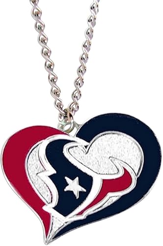 Vista 2 de NFL - Collar con colgante de corazón en remolino, regalo de joyería para mamá, esposa, hermana, hija, mejor amiga, regalo ideal para cumpleaños
