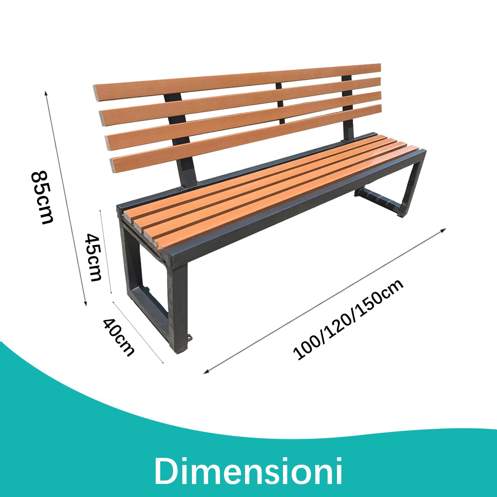 Panca Da Esterno Panca Da Giardino In Metallo,Panchine Da Esterno