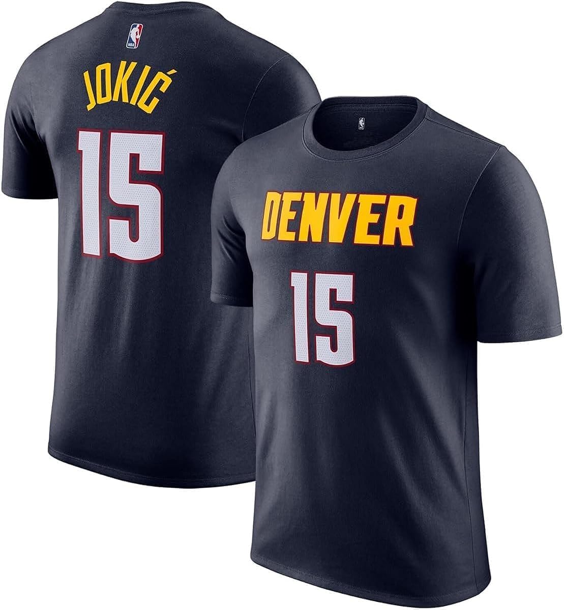 Nikola Jokic Denver Nuggets NBA Kids Youth 4-20 Navy Icon Edition Performance Jersey T-Shirt