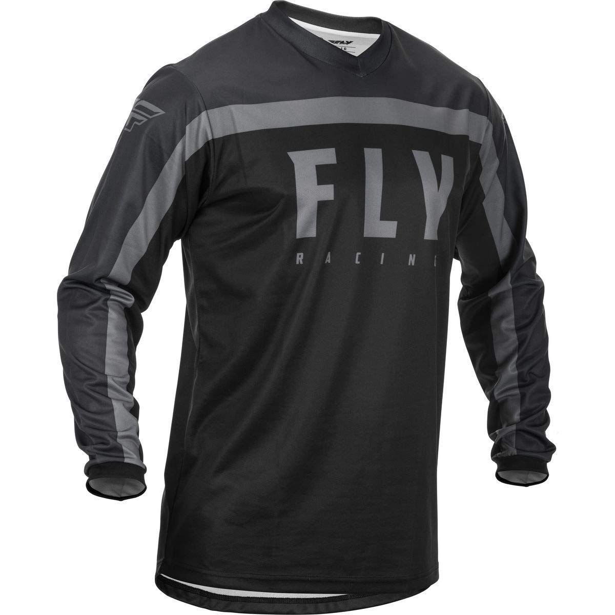 Fly Racing 2020 Youth F-16 Jersey (Black/Grey, Youth-Large)
