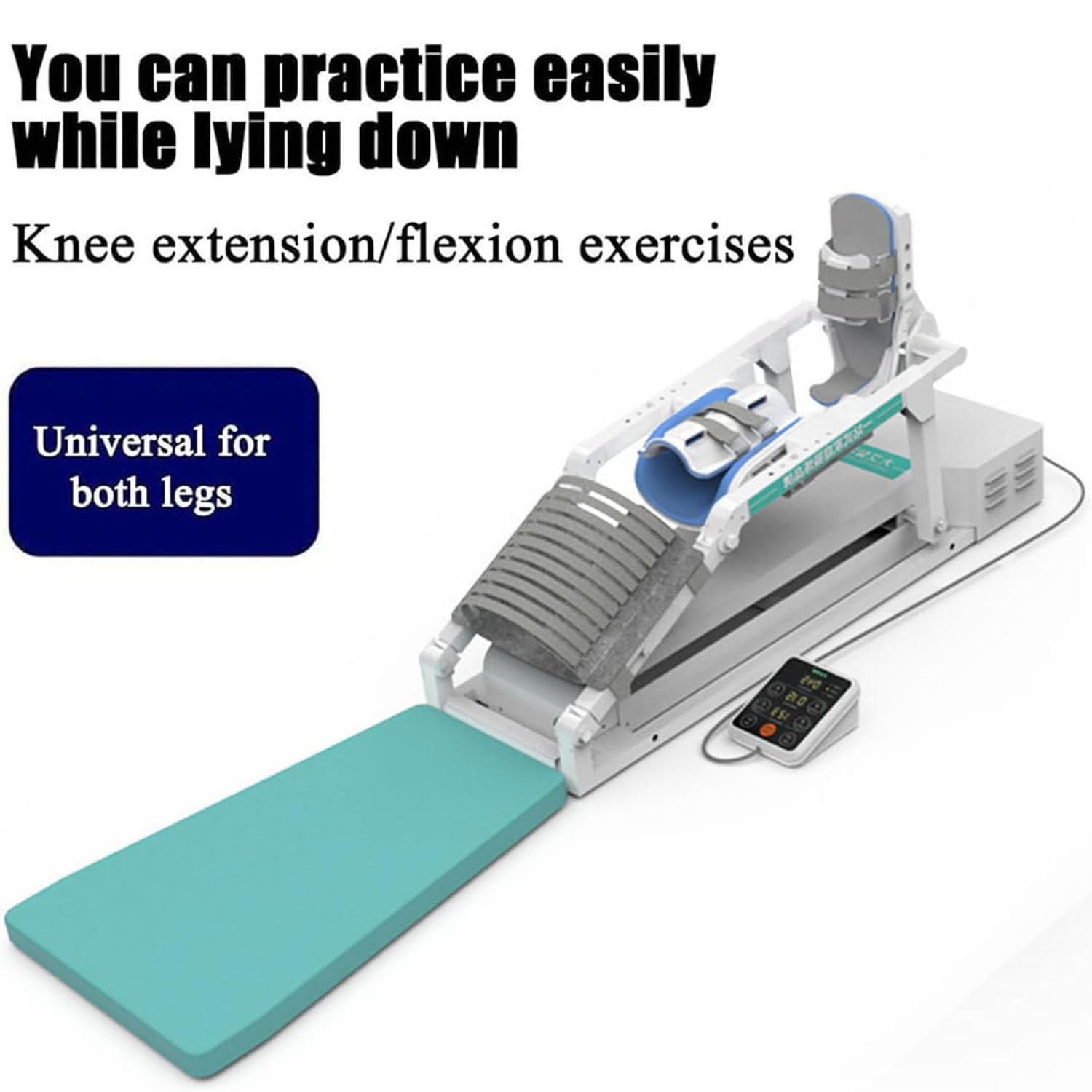 Massaggiatore elettrico per esercizi al ginocchio, macchina per movimento passivo continuo, attrezzatura per riabilitazione per ginocchio, caviglia, articolazione dell'anca e gambe, fisioterapia