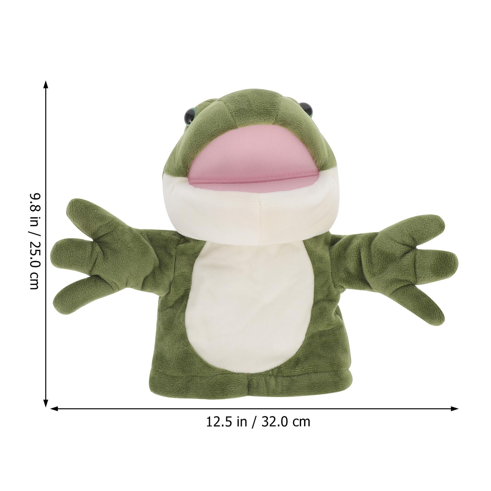 ERINGOGO Marioneta de Mano Rana de Peluche Juguete Infantil Interactivo para