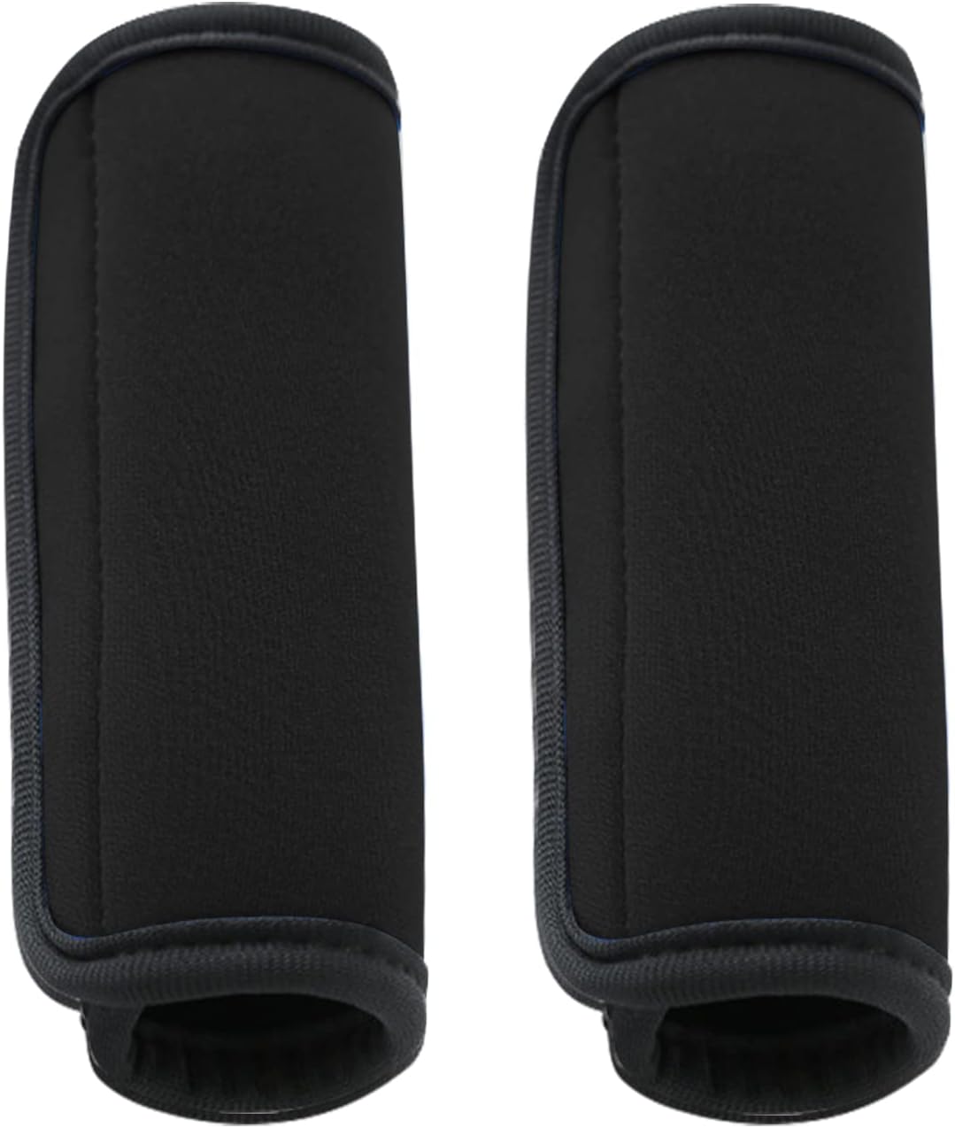 2 Pack Luggage Handle Wraps for Suitcase, Bright Color Comfort Soft Handle Covers (Black)