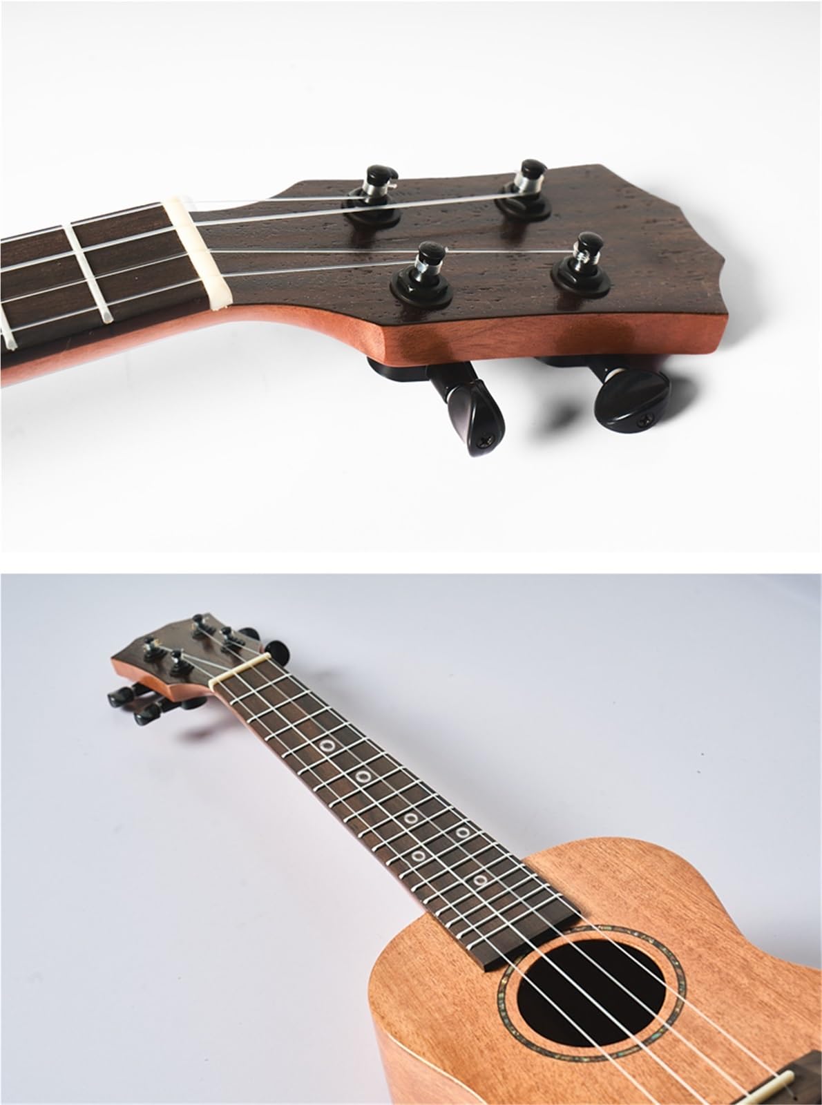 Ukulélé professionnel en acajou de 66 cm avec dessus solide et petit instrument de guitare