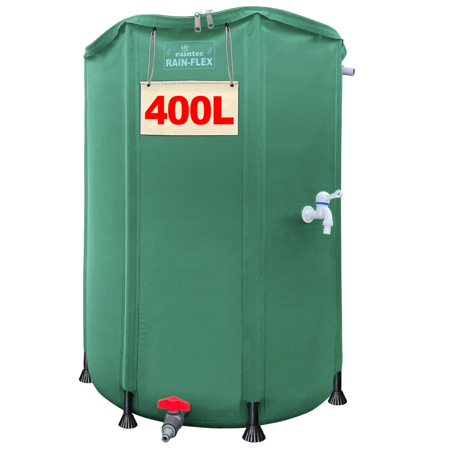 Collapsible Rain Barrel Water Container 400L Water Tank with Spigot