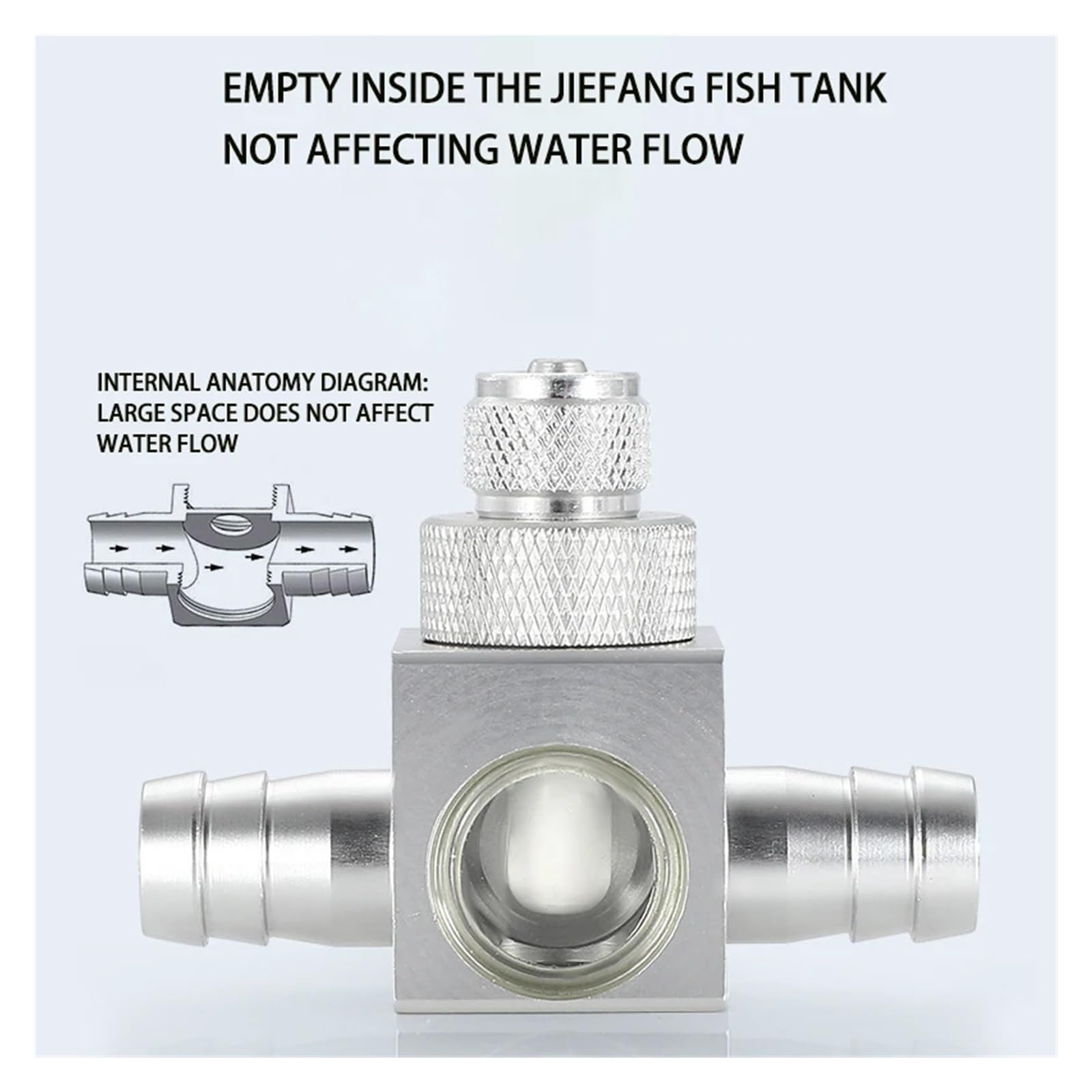 Aquarium DIY CO2 Diffuser Fish Tank CO2 External Atomizer Aluminum Alloy CO2 Generator Regulator Accessories CO2 Diffuser(Refinement head)