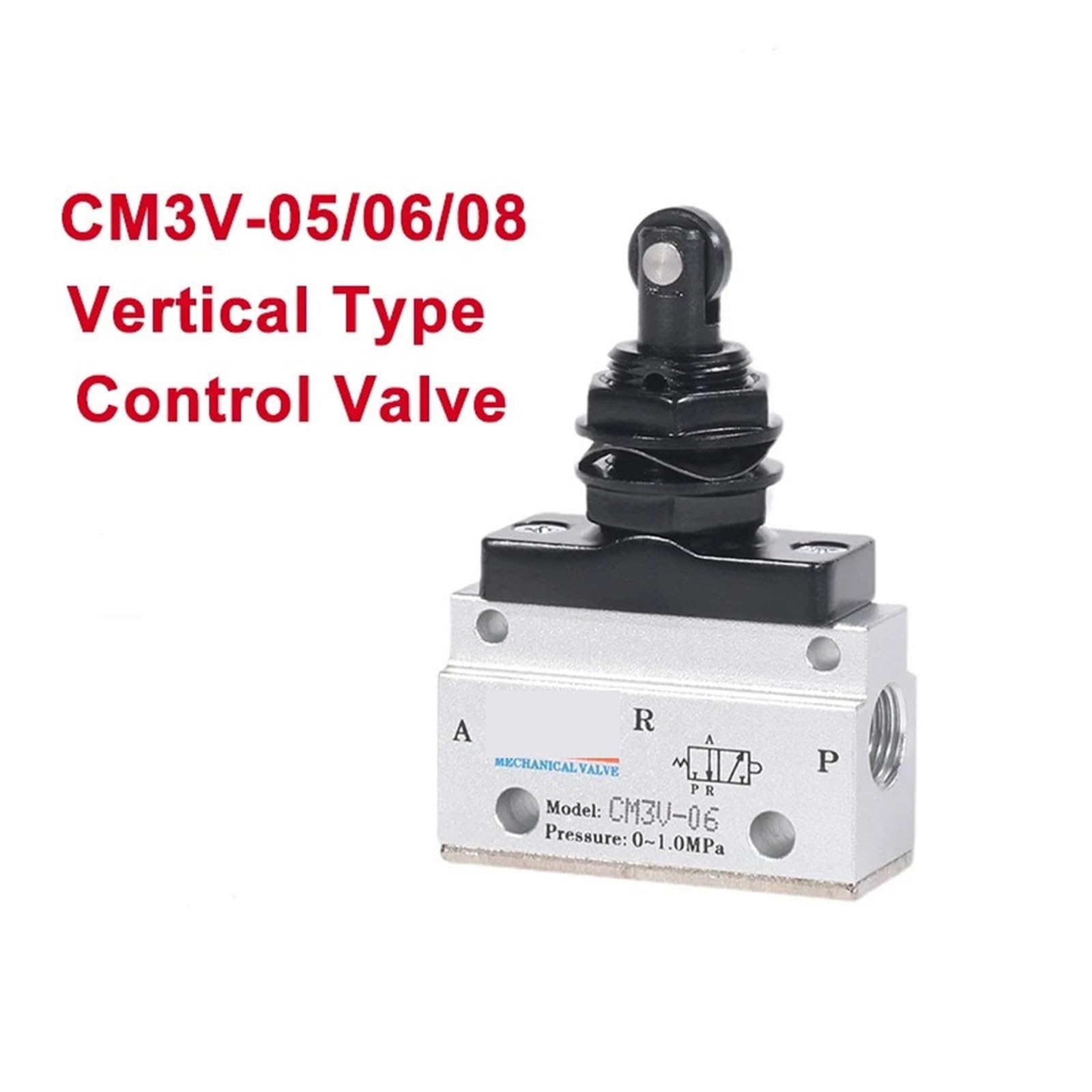 CM3V-05/06/08 Vertikales Steuerventil, manuelles pneumatisches 3/2-Wege-Steuerventil for Automatisierungsgeräte und Zylinder(CM3V-05)