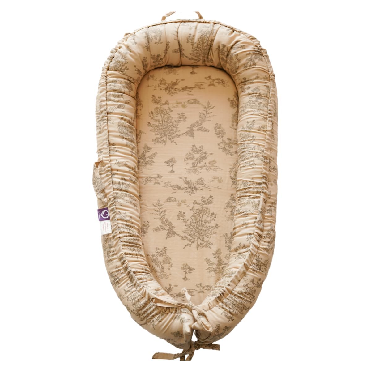 CooCooBaby - Funda para nido de bebé, para bebés, niñas y niños, artículos esenciales para recién nacidos de 0 a 12 meses, 100% algodón, transpirable, con poemas
