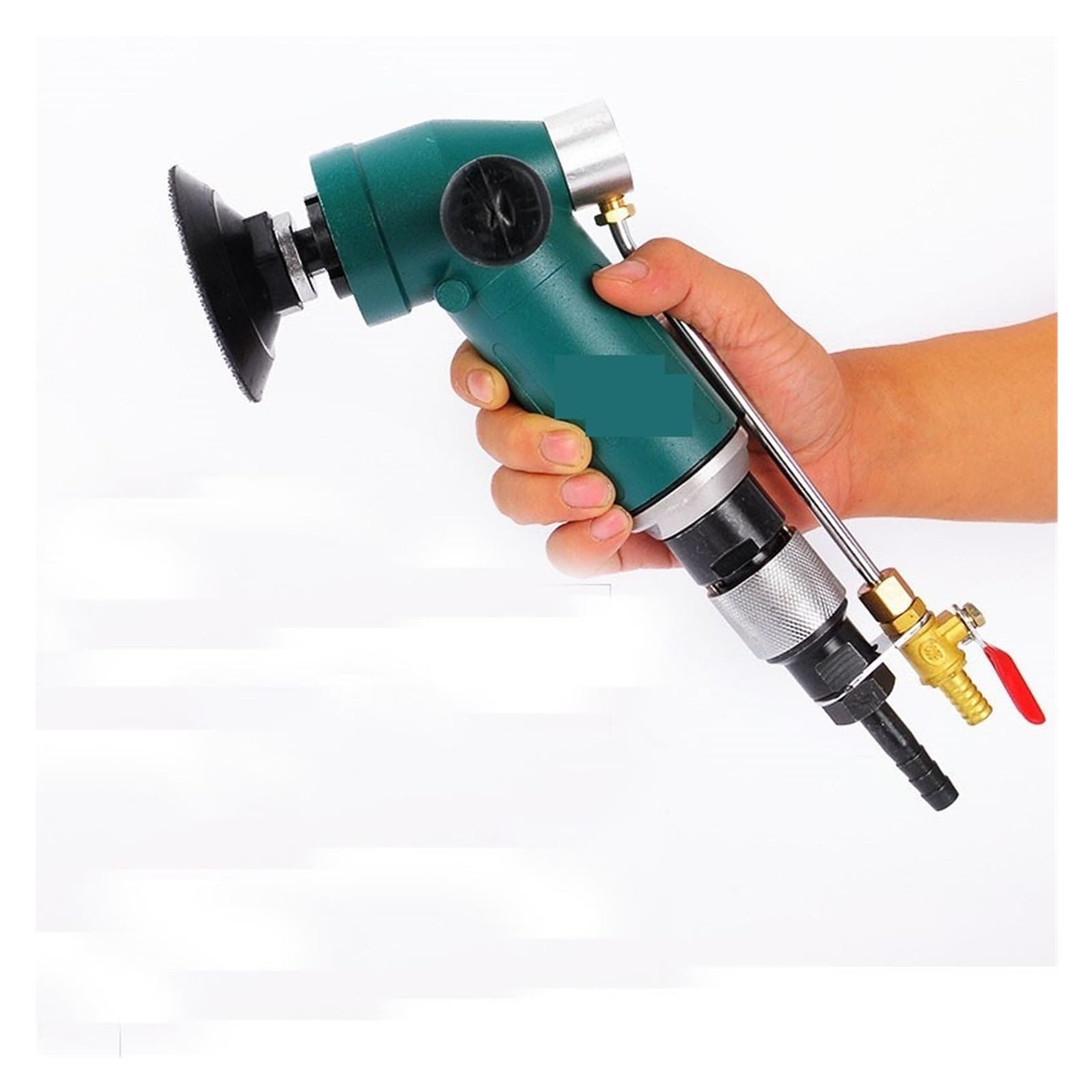JVDDI 4" Inch Professional Pneumatic Air Water Sander, Air Water Polisher Grinder, Marble Polishing Sanding Machine