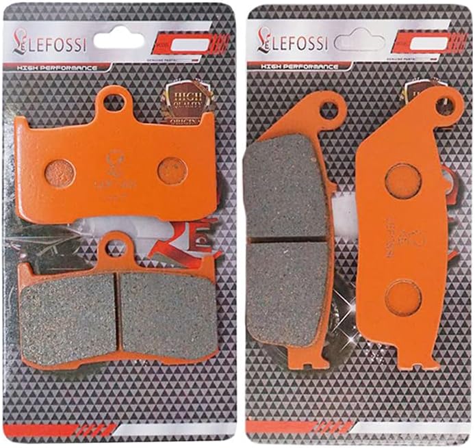 LE LEFOSSI Front Rear Carbon Fiber Brake Pads Compatible