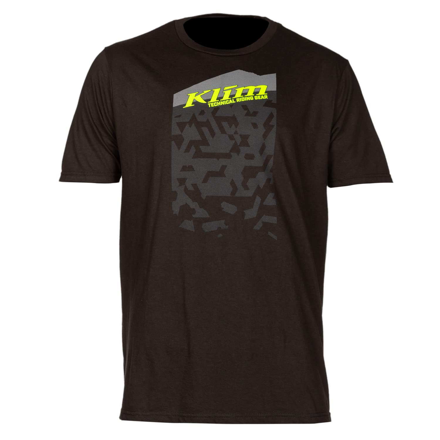 KLIM Men's Squad SS T Short Sleeve T-Shirt - Small - Black - Hi-Vis
